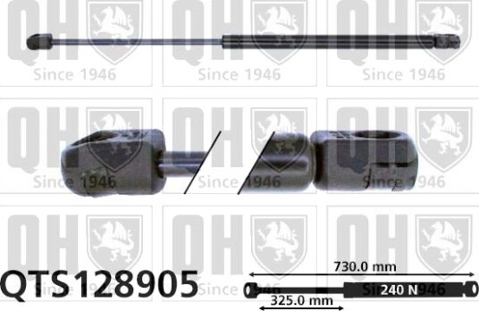 Gassfjær, motorpanser QUINTON HAZELL QTS128905