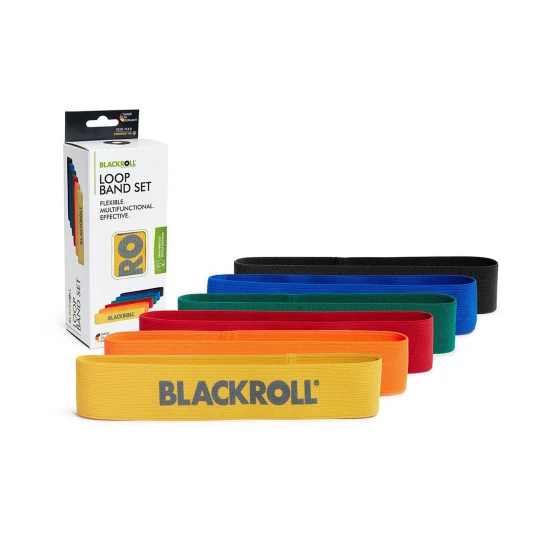 Blackroll Loop Band Træningselastik Sæt 6 Stk   30 cm