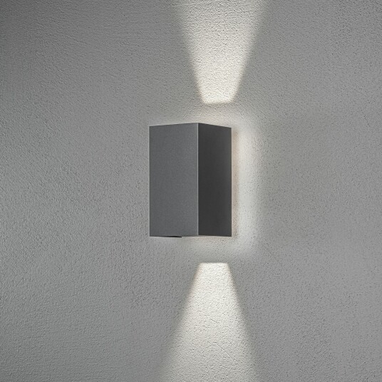 Konstsmide Cremona vegglampe opp/ned IP54 - Mørk grå Konstsmide Cremona vegglampe opp/ned IP54 - Mørk grå
