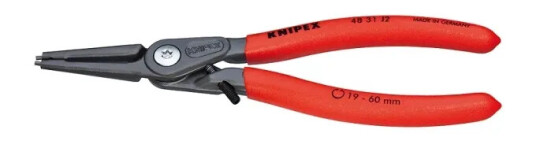 Knipex 48 31 J2, Låseringtang, Kromvanadiumstål, Stål, Plast, Rød, 180 Mm, 175 G Knipex 48 31 J2, Låseringtang, Kromvanadiumstål, Stål, Plast, Rød, 180 Mm, 175 G