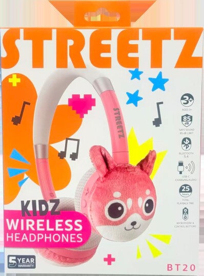 Streetz BT20 Bluetooth hodetelefoner for barn Rosa