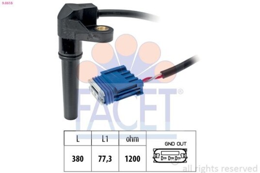 Turtallsensor, automatgir FACET 9.0618 Turtallsensor, automatgir FACET 9.0618