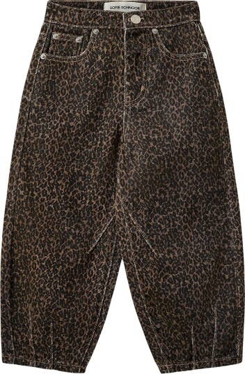 Sofie Schnoor Jeans Denim NeikaKB Leopard Sofie Schnoor 5 år (110) Jeans Brun Svart