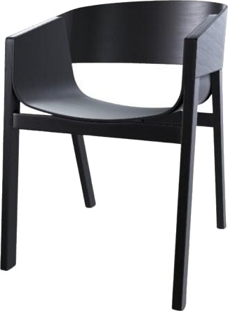 Ton Merano Spisestol med Armlener Sort Ton Merano Spisestol med Armlener Sort