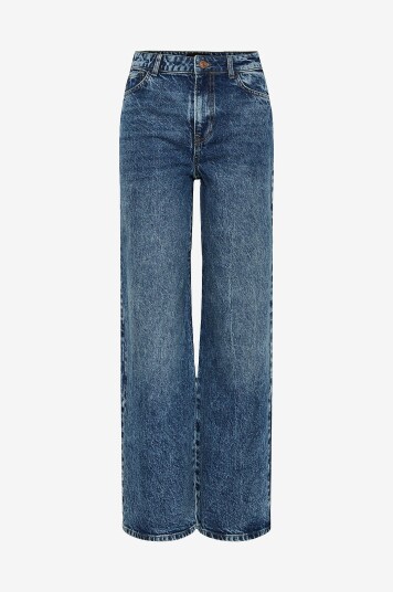 pieces   Jeans pcSelma HW Wide Jeans MB   Blå
