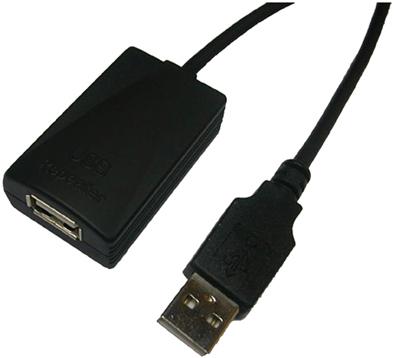 LogiLink USB 2.0 Repeater Kabel 5m A-Hankjønn Beige
