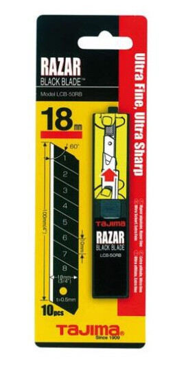 Tajima Razor Black Knivblad 10-pakning, Håndverktøy Tajima Razor Black Knivblad 10-pakning, Håndverktøy