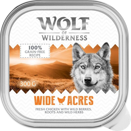 Wolf of Wilderness Adult Single Protein Wide Acres Våtfôr Kylling 6x300g