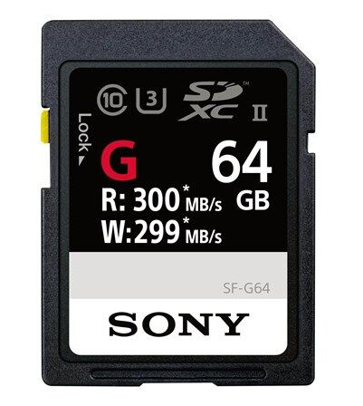 Sony Sf-G64t/T1 64Gb Sdxc Class 10 Uhs-Ii 300Mb/S 299Mb/S