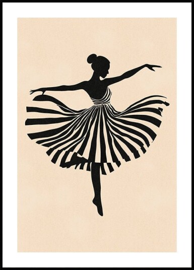 Posterbox Dancing Silhouette Plakat Plakat / 50x70cm