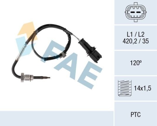 Sensor, eksostemperatur FAE 68082
