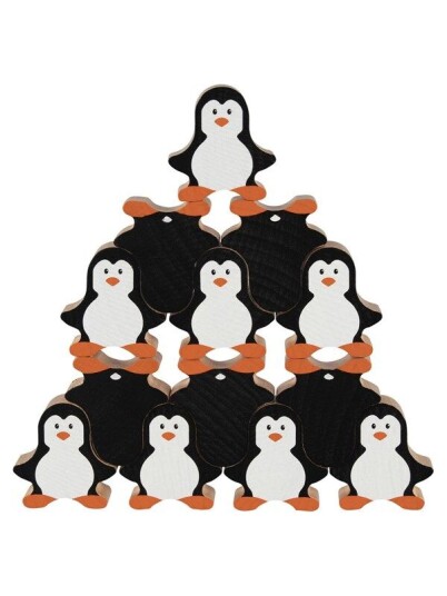 Goki Wooden Stacking Game Penguin