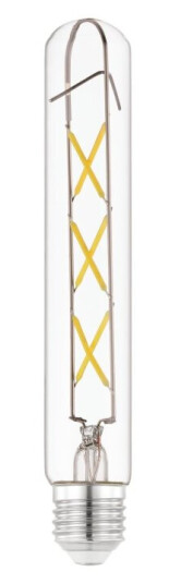 Eglo Led-Filamentlyspære Form: T30 E27 4 W Ekvivalent 40 Klasse E Varmt Hvitt Lys 2700 K Blank