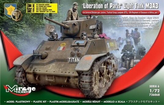 Shumee Stuart M3A3 Modelltank Byggesett 1:72