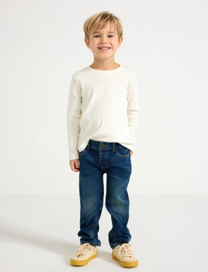 Lindex Trousers Denim Staffan Blue 128