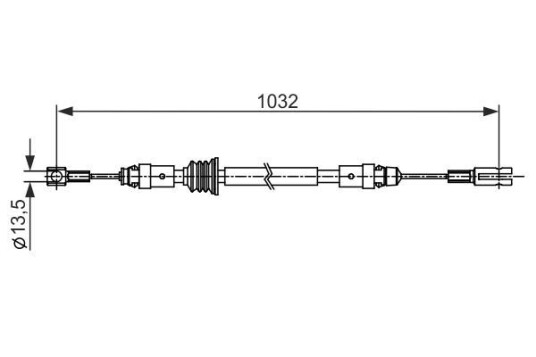 Bremsewire BOSCH 1 987 482 548 Bremsewire BOSCH 1 987 482 548