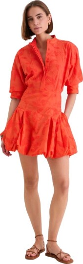 Simkhai Effie bubble mini dress US 4 rød dame Simkhai Effie bubble mini dress US 4 rød dame