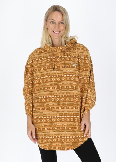 Swedemount Idre Poncho Ii W Almond/White Onesize Fleecetrøyer