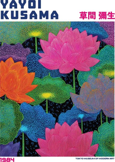 Plakat   Yayoi Kusama Lotusblomster