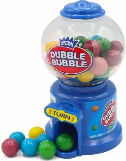 Dubble Bubble Mini Ball Machine Liten Tyggegummi Dispenser 11 cm Assorterte Farger Dubble Bubble Mini Ball Machine Liten Tyggegummi Dispenser 11 cm Assorterte Farger