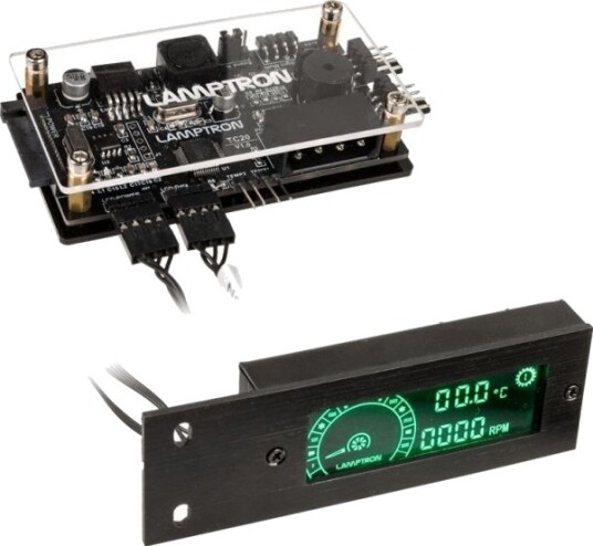 Ltron Tc20 Pci Rgb Vifte Og Led Kontroller Svart
