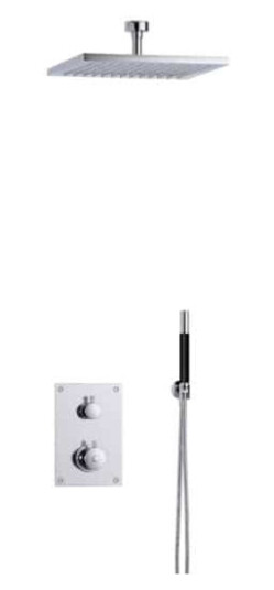 Tapwell Box7268 Takdusj Innbygging - Takmontert Krom / 85mm 300x300mm (TA-9425390)
