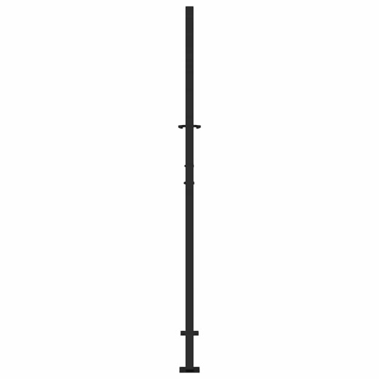 Hageport svart 105x180 cm stål spordesign