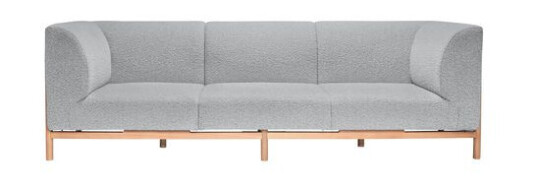 Hübsch Moment Sofa 3-Seter Grå/Natur