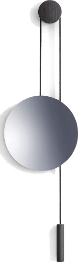 New Works Rise and Shine speil Burned oak-steel weight