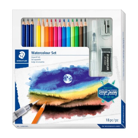 Staedtler Akvarellsett 18 deler Staedtler Akvarellsett 18 deler