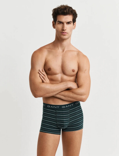 GANT Striped Trunk 3-Pack Gift Box - Grey - L