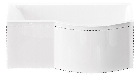 Nordhem Solvik Frontpanel Til Badekar Solvik, 150 cm, Hvit