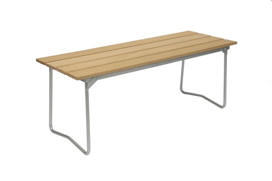 Grythyttan Stålmöbler Bänk 8 Oljert eik/galvanisert stål 110 x 40 cm Natur