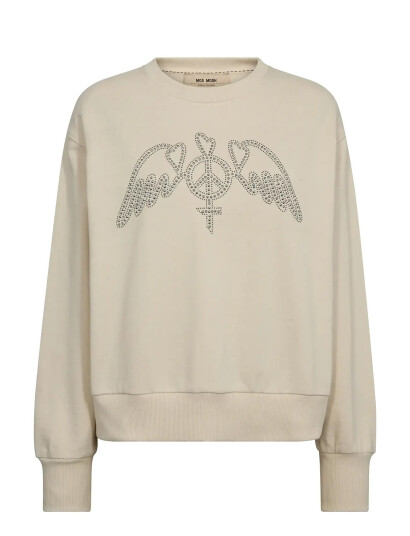 MOS MOSH Mmjaylin O-Ls Sweatshirt - Beige - XS