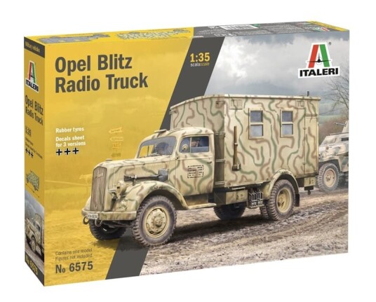 Italeri 1/35 Opel Blitz Radio Truck Modellbiler Byggesett fra Andre Verdenskrig