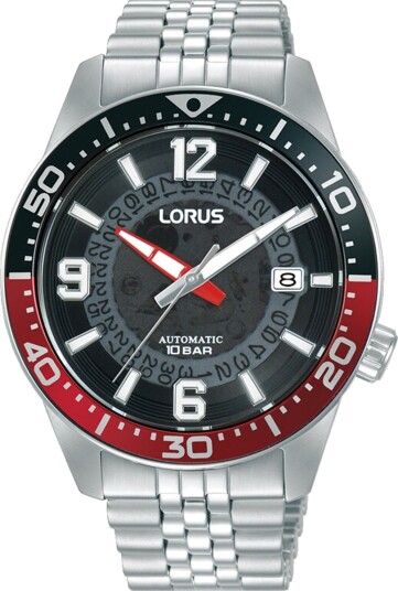 Lorus Herreklokke RU413AX9 Sport Sort/Stål Ø42 mm Lorus Herreklokke RU413AX9 Sport Sort/Stål Ø42 mm