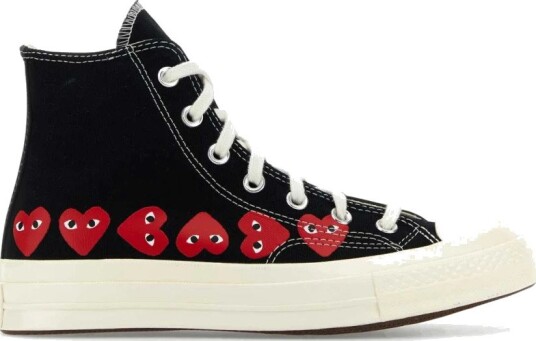 Comme des Garçons Play Herre Sko Svart 42 1/2 EU, Comme des Garçons Play Herre Sko Svart 42 1/2 EU,