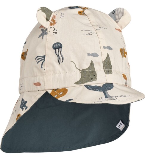 Liewood Gorm reversible sunhat – sea creature/sandy 6 9m Liewood Gorm reversible sunhat – sea creature/sandy 6 9m