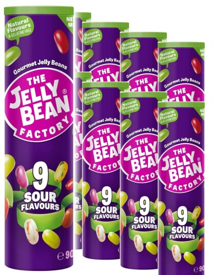 12 stk Jelly Bean med 9 Sure Fruktsmaker 90 gram USA Import   Hel Eske