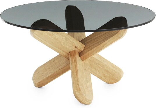 Normann Copenhagen Table - Smoke/oak Sofabord Rudolph Schelling Webermann Tre Farget,Grå Glass/tre