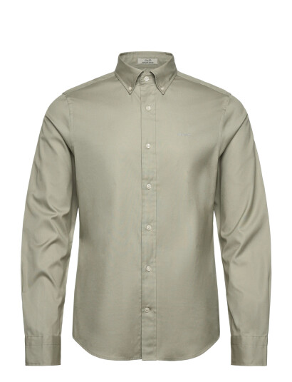 GANT Slim Pinpoint Oxford Shirt - Green - XXL GANT Slim Pinpoint Oxford Shirt - Green - XXL