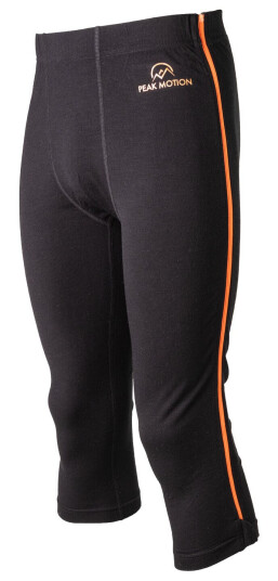 Peak Motion Merino FullZip 3/4 longs, Herre S