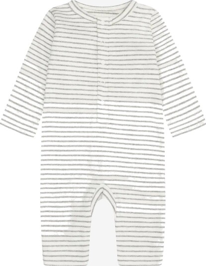 Fixoni Romper Ls Rib FLINT GRAY MELANGE 44
