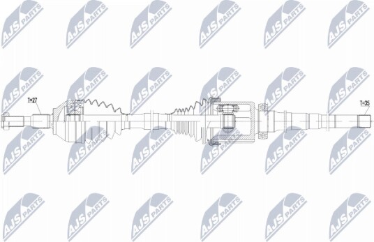 NTY NPW FR 202 Drivaksel NTY NPW FR 202 Drivaksel