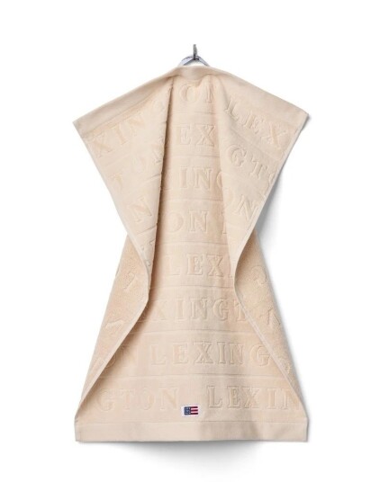 Alexia.no LEXINGTON Velour jacquardhåndkle med logo Moonbeam 70x130cm