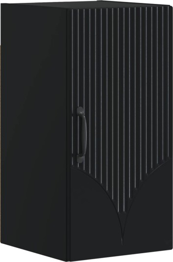 vidaXL Baderom veggskap HOORN Svart 30 x 31 x 59 cm Konstruert tre