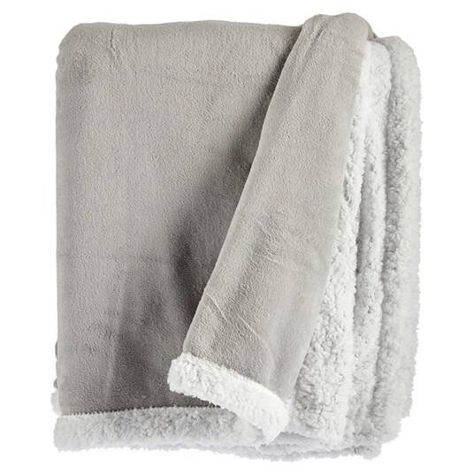 Gift Decor Fleece Blanket Lysegrp Hvit (130 X 170 Cm)
