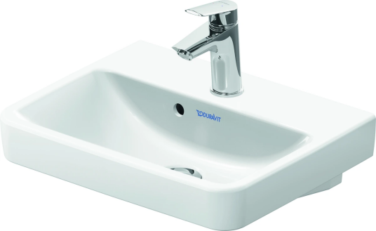 Duravit No.1 Vegghengt Servant 450x350 mm, 1 bl.hull, m/o.l, Hvit