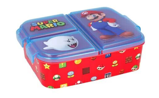 Super Mario-lunsjboks med 3 rom Super Mario-lunsjboks med 3 rom