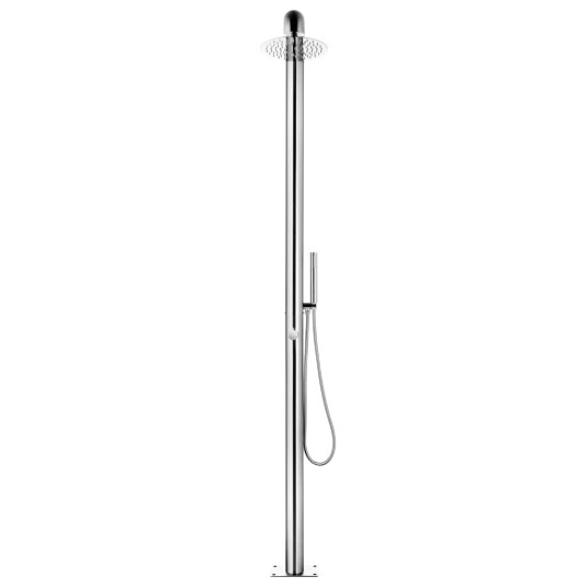 vidaXL Hagedusj 225 cm rustfritt stål